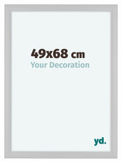 Como MDF Fotolijst 49x68cm Wit Hoogglans Voorzijde Maat | Yourdecoration.nl