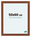 Como MDF Fotolijst 50x60cm Notenboom Voorzijde Maat | Yourdecoration.nl