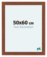 Como MDF Fotolijst 50x60cm Notenboom Voorzijde Maat | Yourdecoration.nl