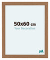 Como MDF Fotolijst 50x60cm Notenhout Licht Voorzijde Maat | Yourdecoration.nl