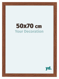 Como MDF Fotolijst 50x70cm Notenboom Voorzijde Maat | Yourdecoration.nl