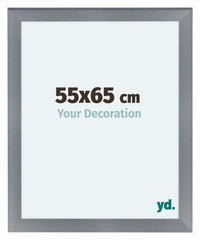 Como MDF Fotolijst 55x65cm Aluminium Geborsteld Voorzijde Maat | Yourdecoration.nl