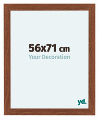 Como MDF Fotolijst 56x71cm Notenboom Voorzijde Maat | Yourdecoration.nl