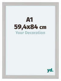 Como MDF Fotolijst 59 4x84cm A1 Wit Houtnerf Voorzijde Maat | Yourdecoration.nl
