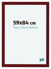 Como MDF Fotolijst 59x84cm Wijnrood Geveegd Voorzijde Maat | Yourdecoration.nl
