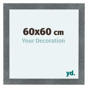 Como MDF Fotolijst 60x60cm Ijzer Geveegd Voorzijde Maat | Yourdecoration.nl