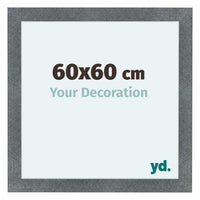 Como MDF Fotolijst 60x60cm Ijzer Geveegd Voorzijde Maat | Yourdecoration.nl