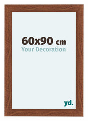Como MDF Fotolijst 60x90cm Notenboom Voorzijde Maat | Yourdecoration.nl