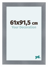 Como MDF Fotolijst 61x91 5cm Aluminium Geborsteld Voorzijde Maat | Yourdecoration.nl