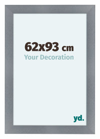 Como MDF Fotolijst 62x93cm Aluminium Geborsteld Voorzijde Maat | Yourdecoration.nl