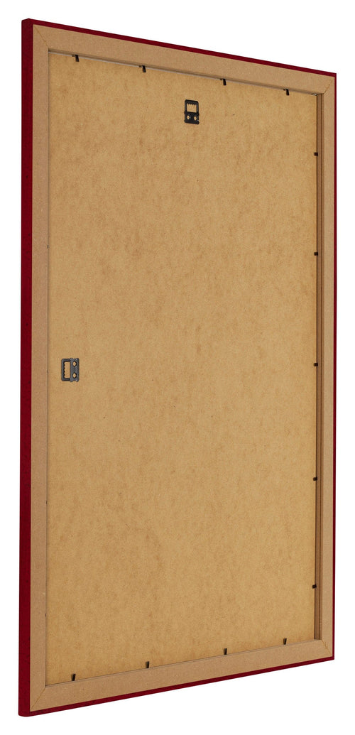 Como MDF Fotolijst 67x98cm Wijnrood Geveegd Achterzijde Schuin | Yourdecoration.nl