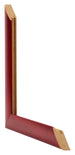 Como MDF Fotolijst 67x98cm Wijnrood Geveegd Doorsnede | Yourdecoration.nl