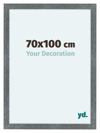 Como MDF Fotolijst 70x100cm Ijzer Geveegd Voorzijde Maat | Yourdecoration.nl
