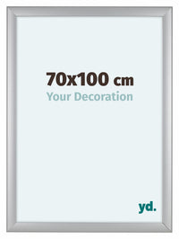 Como MDF Fotolijst 70x100cm Zilver Mat Voorzijde Maat | Yourdecoration.nl