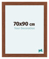 Como MDF Fotolijst 70x90cm Notenboom Voorzijde Maat | Yourdecoration.nl
