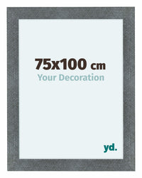 Como MDF Fotolijst 75x100cm Ijzer Geveegd Voorzijde Maat | Yourdecoration.nl