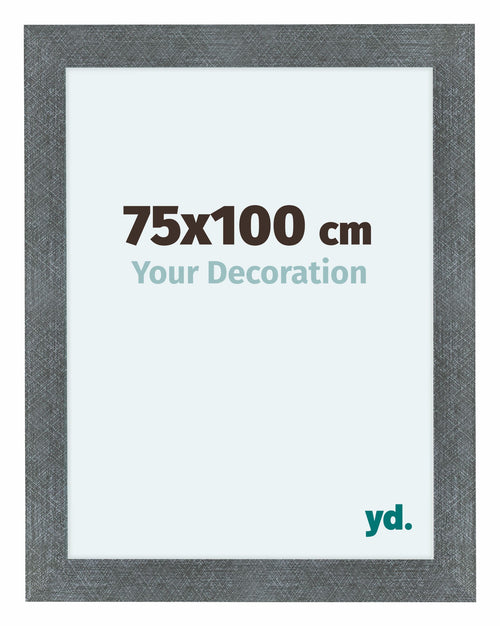 Como MDF Fotolijst 75x100cm Ijzer Geveegd Voorzijde Maat | Yourdecoration.nl