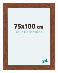 Como MDF Fotolijst 75x100cm Notenboom Voorzijde Maat | Yourdecoration.nl