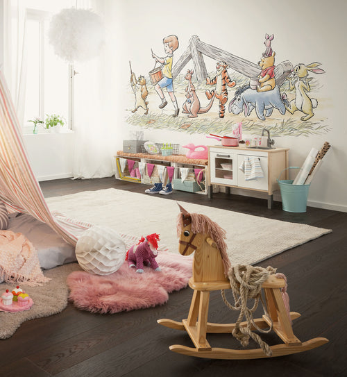 Disney Winnie the Pooh Walk Along Another Path Interieur Fotobehang DX2 172 | Yourdecoration.nl