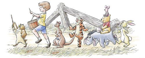 Disney Winnie the Pooh Walk along another Path Fotobehang DX2 172 | Yourdecoration.nl