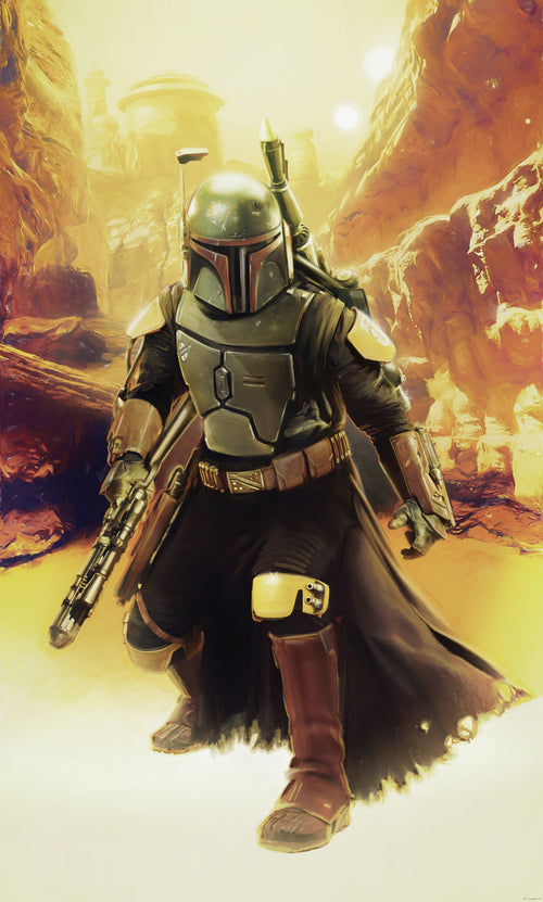 Star Wars Boba Fett Sneaking Up Fotobehang DX3 179 | Yourdecoration.nl