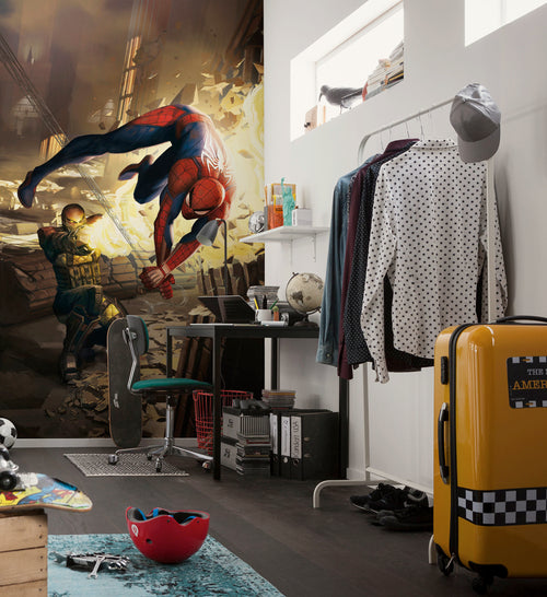 Marvel Spider Man Dodge Interieur Fotobehang DX3 188 | Yourdecoration.nl