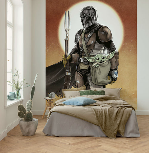 Star Wars The Mandalorian and Grogu Interieur Fotobehang DX4 184 | Yourdecoration.nl