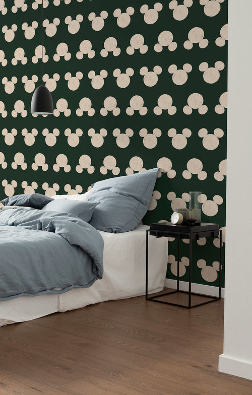 Disney Mickey Mouse Green Heads Interieur Fotobehang DX4 200 | Yourdecoration.nl