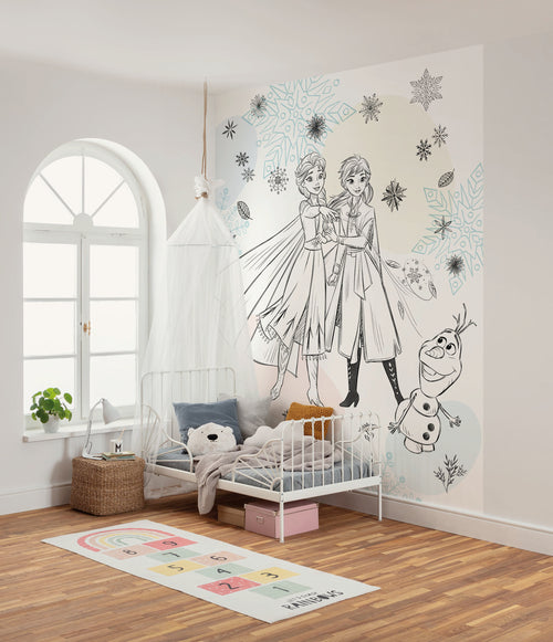 Disney Frozen Sketch Sisters Interieur Fotobehang DX4 223 | Yourdecoration.nl