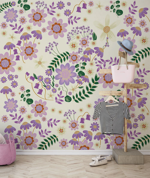 Disney Minnie Mouse Gardening Club Beige Interieur Fotobehang DX5 198 | Yourdecoration.nl