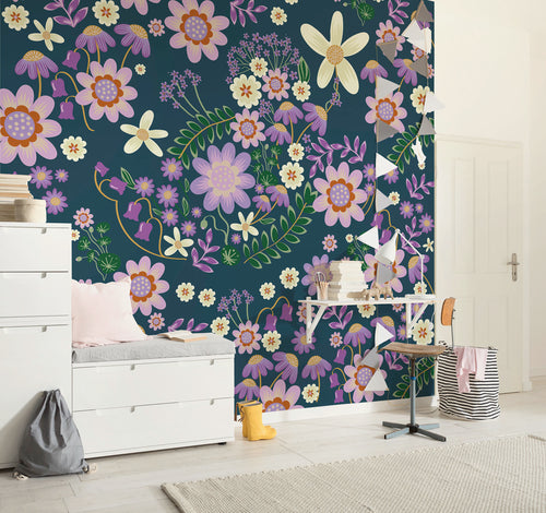 Disney Minnie Mouse Gardening Club Blue Interieur Fotobehang DX5 215 | Yourdecoration.nl