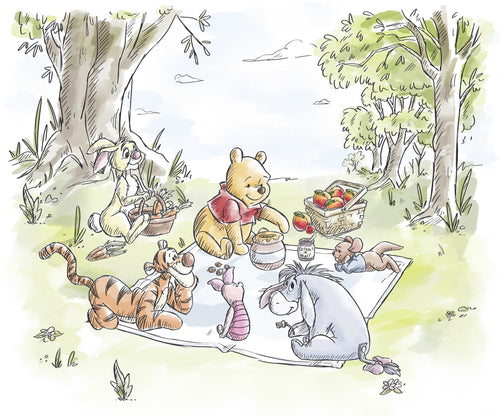 Disney Winnie the Pooh Nice for Picnics Fotobehang DX6 217 | Yourdecoration.nl