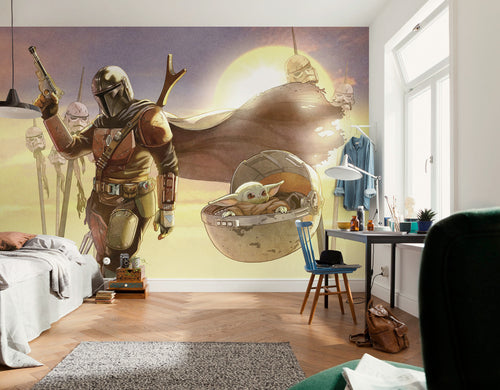 Star Wars The Mandalorian and Grogu Mission Interieur Fotobehang DX7 182 | Yourdecoration.nl