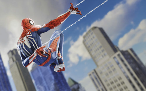 Marvel Spider Man Spider Shooting Fotobehang DX8 240 | Yourdecoration.nl