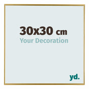 Evry Kunststof Fotolijst 30x30cm Goud Voorzijde Maat | Yourdecoration.nl