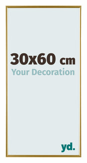 Evry Kunststof Fotolijst 30x60cm Goud Voorzijde Maat | Yourdecoration.nl