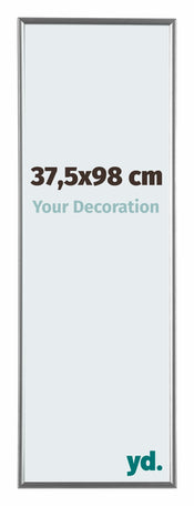 Evry Kunststof Fotolijst 37 5x98cm Zilver Voorzijde Maat | Yourdecoration.nl