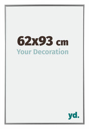 Evry Kunststof Fotolijst 62x93cm Zilver Voorzijde Maat | Yourdecoration.nl