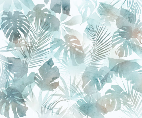 Fotobehang Aqua Flora 300x250cm FLX6 046 | Yourdecoration.nl