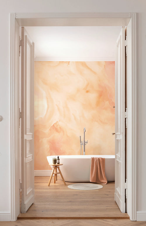 Fotobehang Candy Peach 400x250cm FLX8 001 Sfeer | Yourdecoration.nl