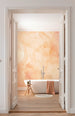 Fotobehang Candy Peach 400x250cm FLX8 001 Sfeer | Yourdecoration.nl