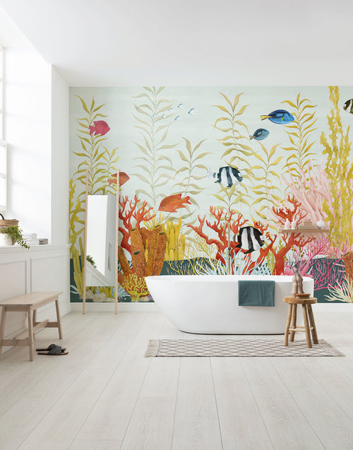 Fotobehang Coral World 350x250cm FLX7 022 Sfeer | Yourdecoration.nl