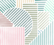 Fotobehang Jeux de Lignes Bonbon 300x250cm FLX6 039 | Yourdecoration.nl