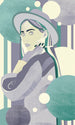 Fotobehang Woman Hat Color 150x250cm Komar FLX3 062 | Yourdecoration.nl