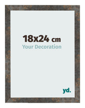 Fotolijst 18x24 cm Geoxideerd Metaal MDF Bologna Voorzijde Maat | Yourdecoration.nl