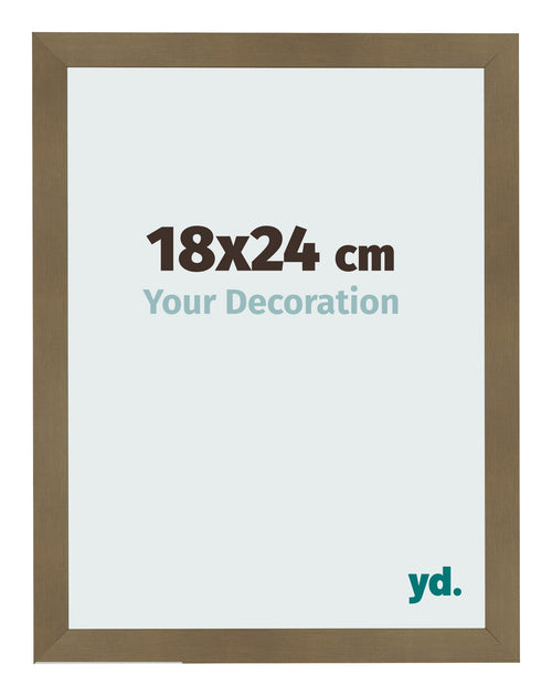 Fotolijst 18x24cm Brons Decor MDF Bologna Voorzijde Maat | Yourdecoration.nl