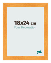 Fotolijst 18x24cm Oranje MDF Pisa Voorzijde Maat | Yourdecoration.nl