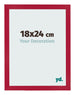 Fotolijst 18x24cm Rood MDF Bologna Voorzijde Maat | Yourdecoration.nl