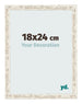 Fotolijst 18x24cm Wit Vintage MDF Bologna Voorzijde Maat | Yourdecoration.nl