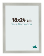 Fotolijst 18x24cm Zilver Mat MDF Bologna Voorzijde Maat | Yourdecoration.nl